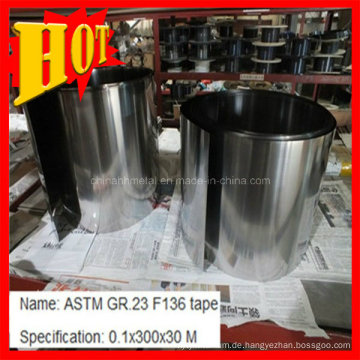 Titanfolie ASTM B265 Ti6al4V mit bestem Preis
